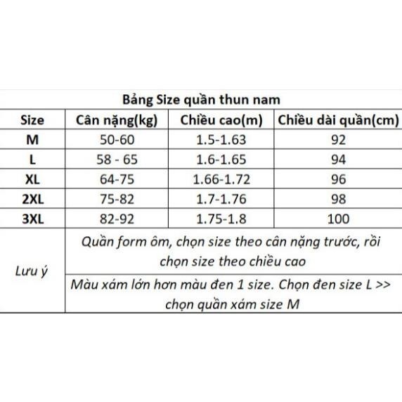 Quần thể thao nam Quần size đại Thun tập gym chạy bộ cao cấp vải co giãn 4 chiều thấm hút mồ hôi không nhăn
