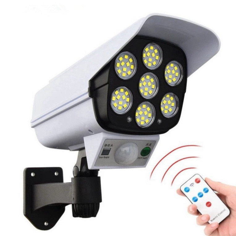 Đèn Năng Lượng Giả Camera Ngoài Trời Cảm Biến Tự Động - Đèn Năng Lượng Chống Nước Có Điều Khiển