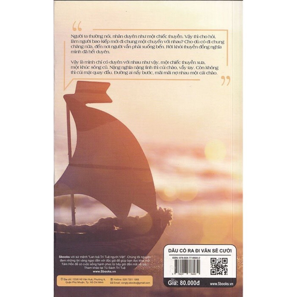 Sách - Dẫu Có Ra Đi Vẫn Sẽ Cười -  Mộc Trầm - SBOOKS OFFICIAL