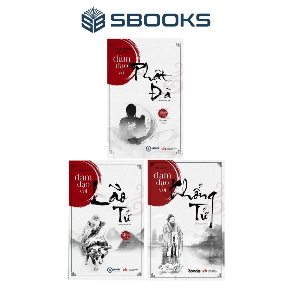 Sách Combo 3 Cuốn: Đàm Đạo với Phật Đà + Đàm Đạo với Khổng Tử + Đàm Đạo với Lão Tử - SBOOKS OFFICIAL