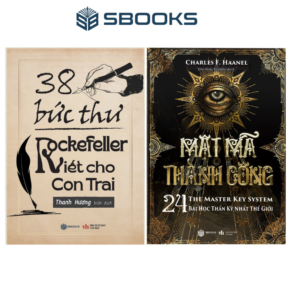 Sách Combo 2 Cuốn : 38 Bức Thư Rockefeller Viết Cho Con Trai + Mật Mã Thành Công - SBOOKS OFFICIAL