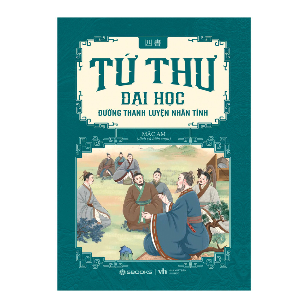 Combo 4 Sách Cuốn Tứ Thư: Đại Học + Luận Ngữ + Trung Dung + Mạnh Tử - SBOOKS OFFICIAL