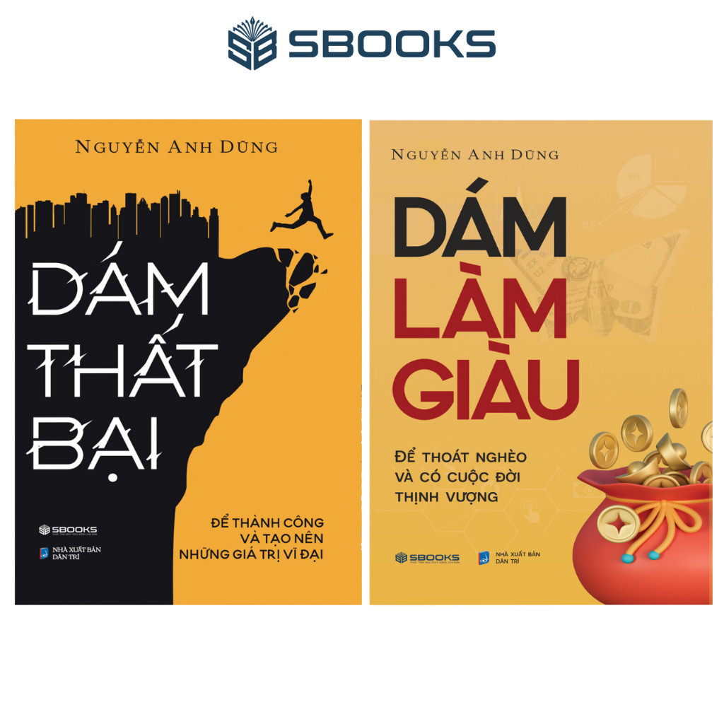 Sách Combo 2 Cuốn : Dám Làm Giàu + Dám Thất Bại - SBOOKS OFFICIAL