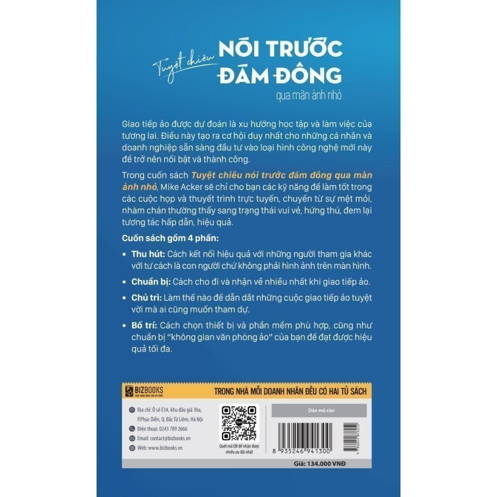Ảnh Sách - Tuyệt chiêu nói trước đám đông qua màn ảnh nhỏ phát triển kỹ năng giao tiếp thuyết trình Bizbooks 3