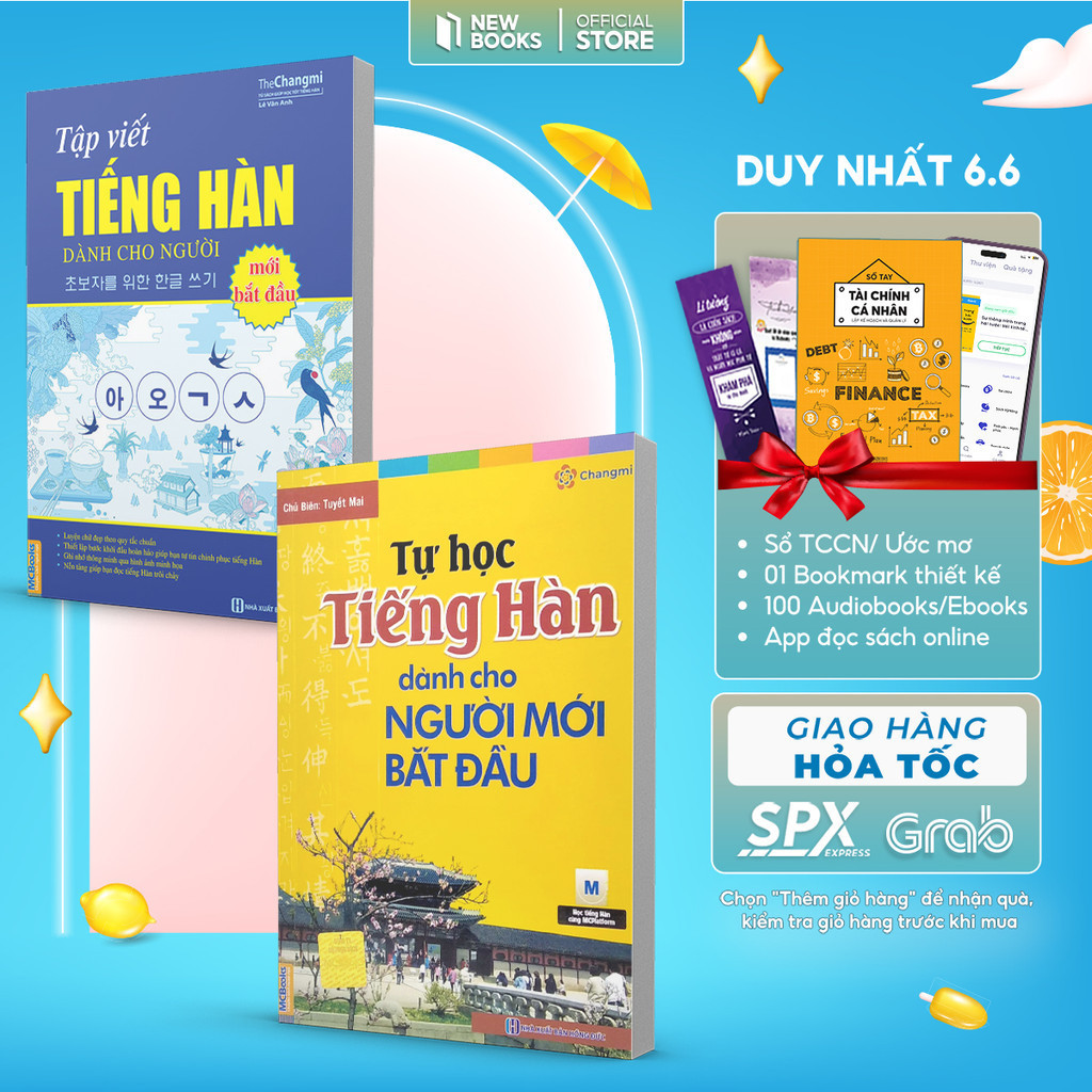 Ảnh Sách Combo Tự Học Tiếng Hàn Cho Người Mới Bắt Đầu Và Tập Viết Tiếng Hàn MCBooks 1