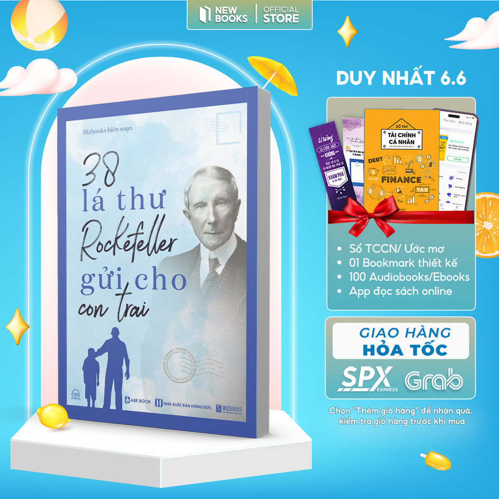 Ảnh Sách 38 Lá Thư Rockefeller Gửi Cho Con Trai Nuôi Dạy Rèn Con Bizbooks Biên Soạn Phát Triển Bản Thân Newbooks 1