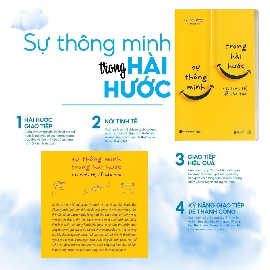 Ảnh Sách Sự Thông Minh Trong Hài Hước: Nói Tinh Tế, Dễ Vào Tim Phát triển bản thân Tác Giả Lý Thế Cường Bizbooks 3