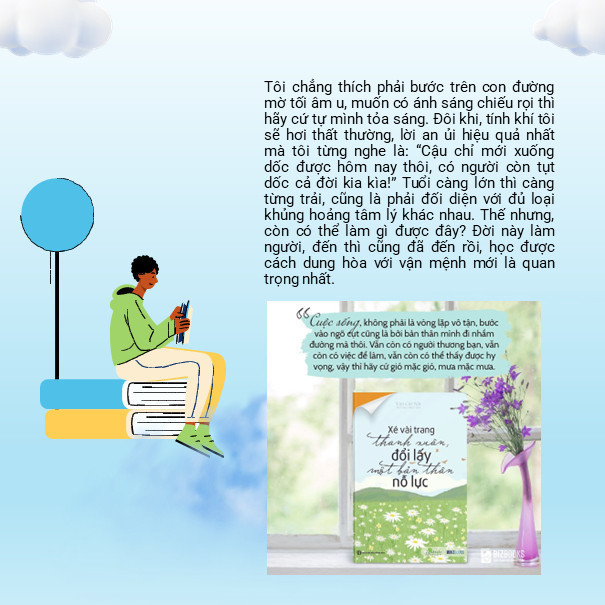 Ảnh Sách Xé Vài Trang Thanh Xuân, Đổi Lấy Một Bản Thân Nỗ Lực Phát triển bản thân Tác Giả Văn Cát Nhi Bizbooks 3