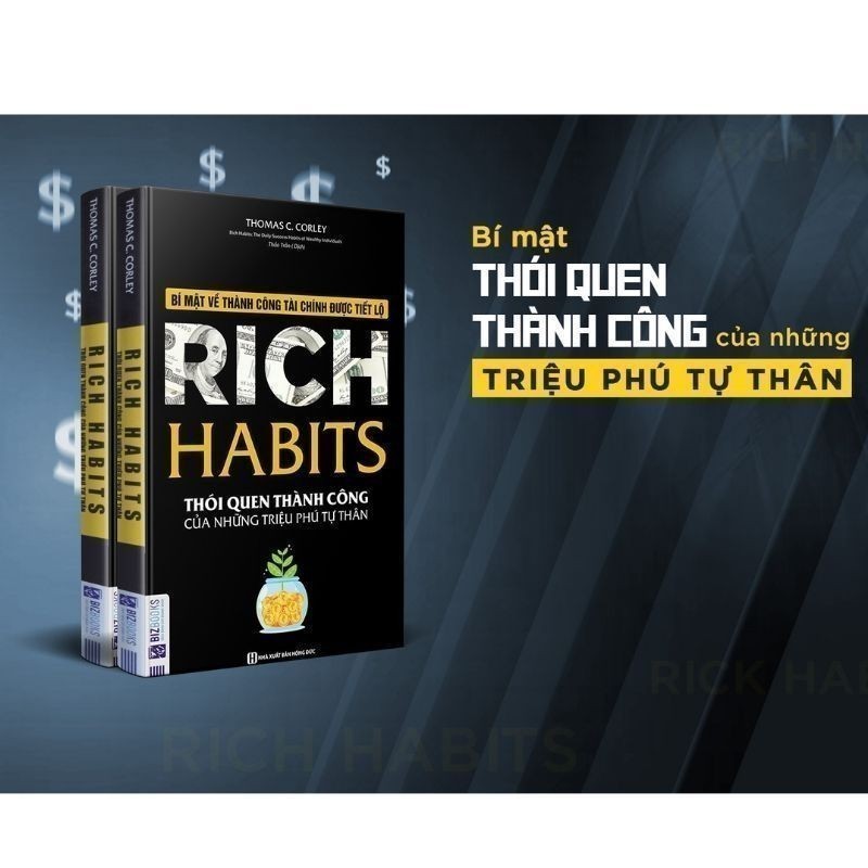 Ảnh Sách Rich Habits - Thói Quen Thành Công Của Những Triệu Phú Tự Thân Phát triển bản thân Tác Giả Thomas C. Corley Newbook 2