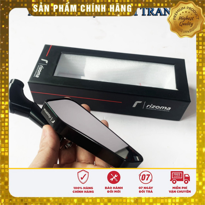 Gương kính chiếu hậu Rizoma 744 Chính Hãng [ Mặt Kính trắng 5 cạnh ...