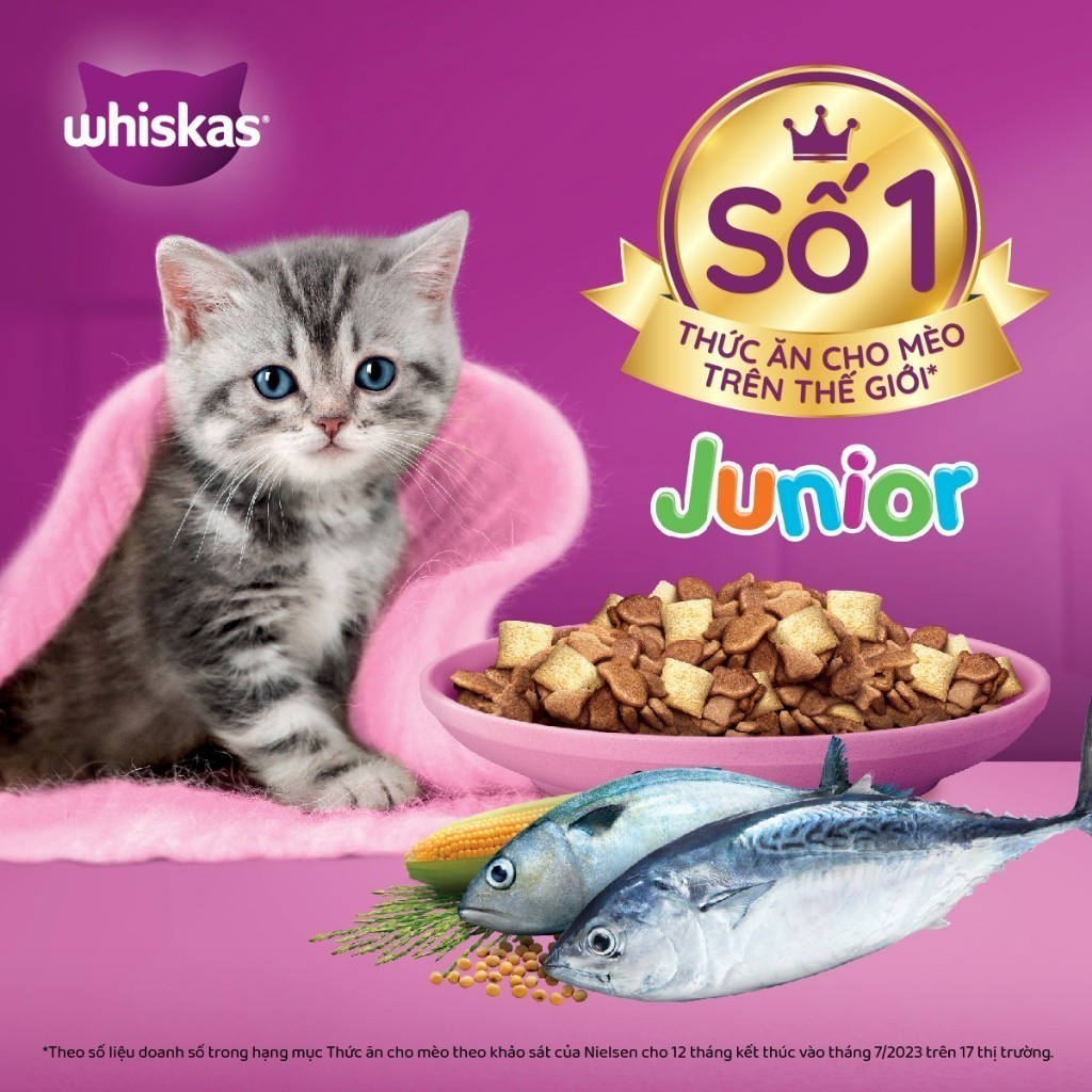 Ảnh WHISKAS Thức ăn dạng hạt cho mèo con từ 2-12 tháng tuổi, 2.7kg 1