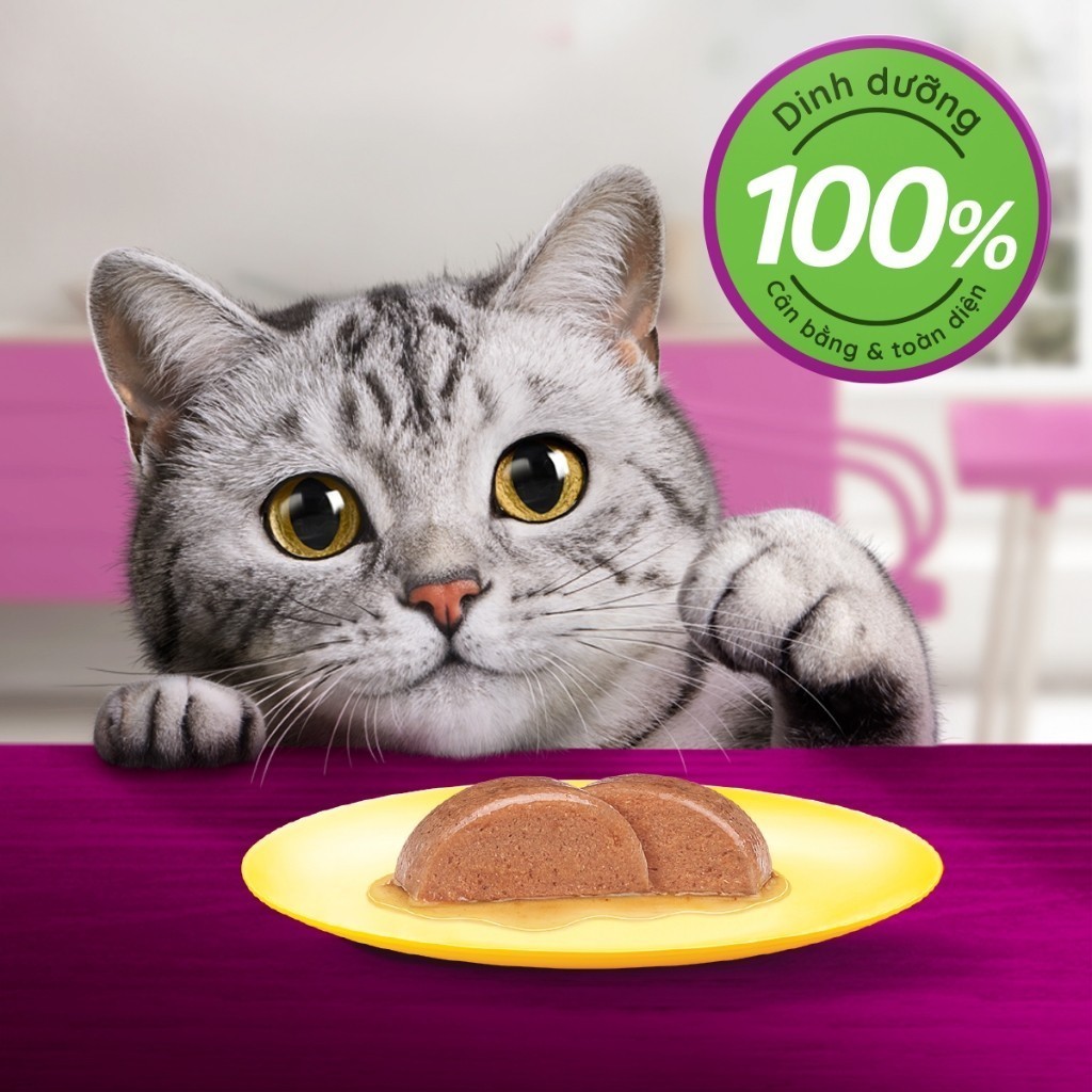 Ảnh Thức Ăn Dạng Sốt Cho Mèo Trưởng Thành WHISKAS Mix 8 Vị - 80g (24 Túi) 2