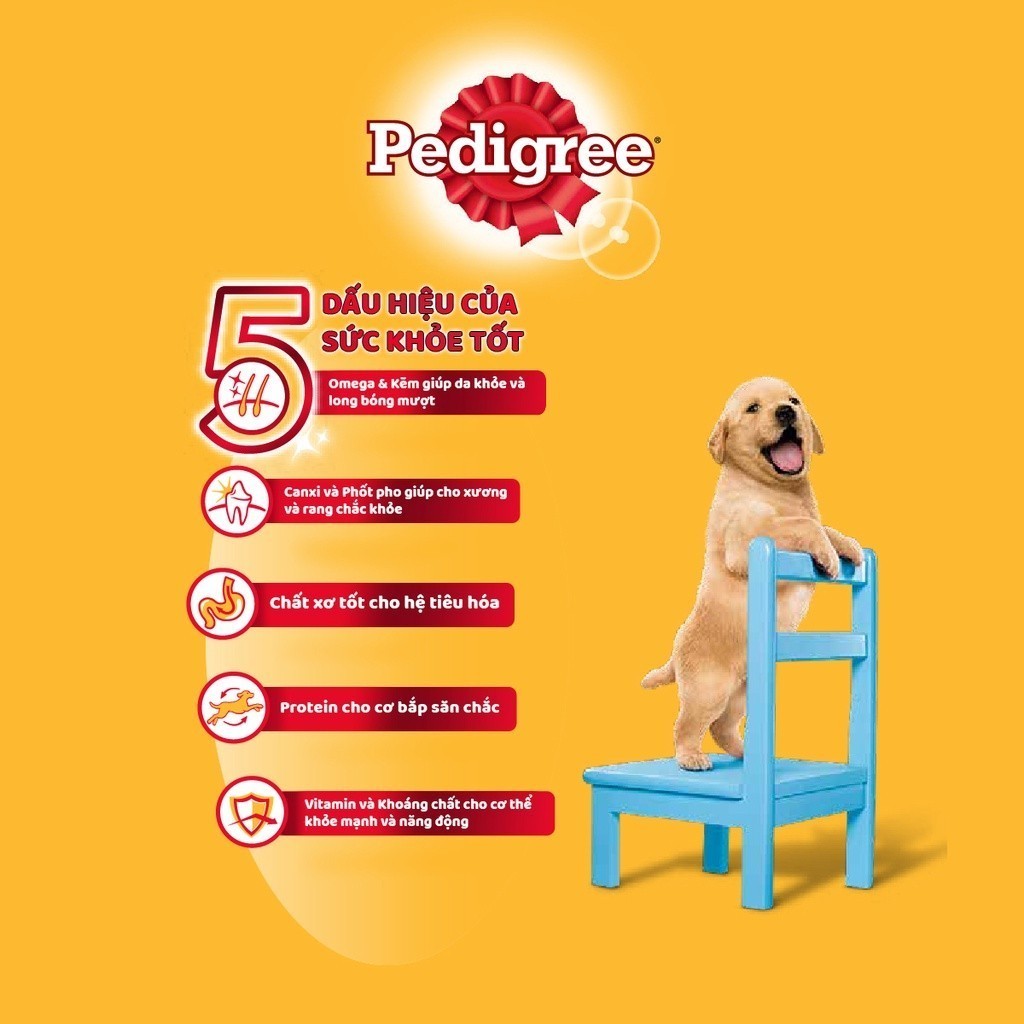 Ảnh Thức ăn chó con Pedigree vị gà & trứng túi 1.3kg 3