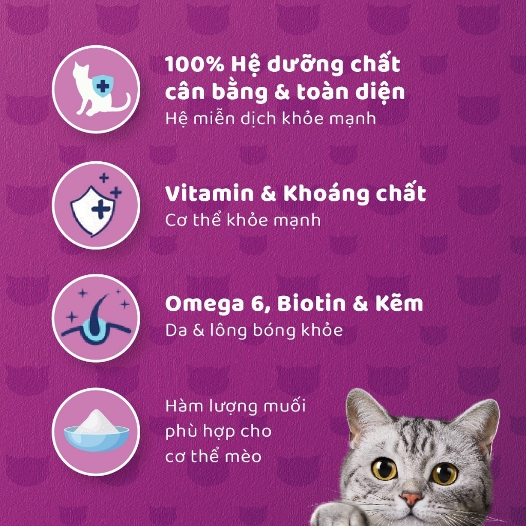 Ảnh WHISKAS Thức Ăn Cho Mèo Trưởng Thành Dạng Pate 400G (dạng lon) 2