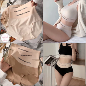 Combo 10 Quần Lót Nữ Su Đúc Cạp Cao Không Viền Mềm Mại Size M L XL Từ 40 Đến 70kg