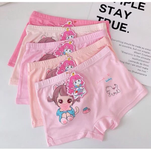 Combo 10 quần lót bé gái 8-33kg, quần chíp đùi quảng châu cho bé gái chất cotton 4 chiều có giãn thấm hút mồ hôi cực tốt