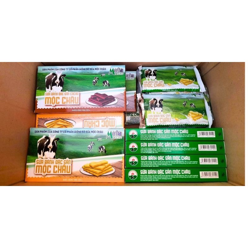 Bánh Sữa Đặc Mộc Châu ( loại có hộp để làm quà biếu) ( Vị ngẫu nhiên)