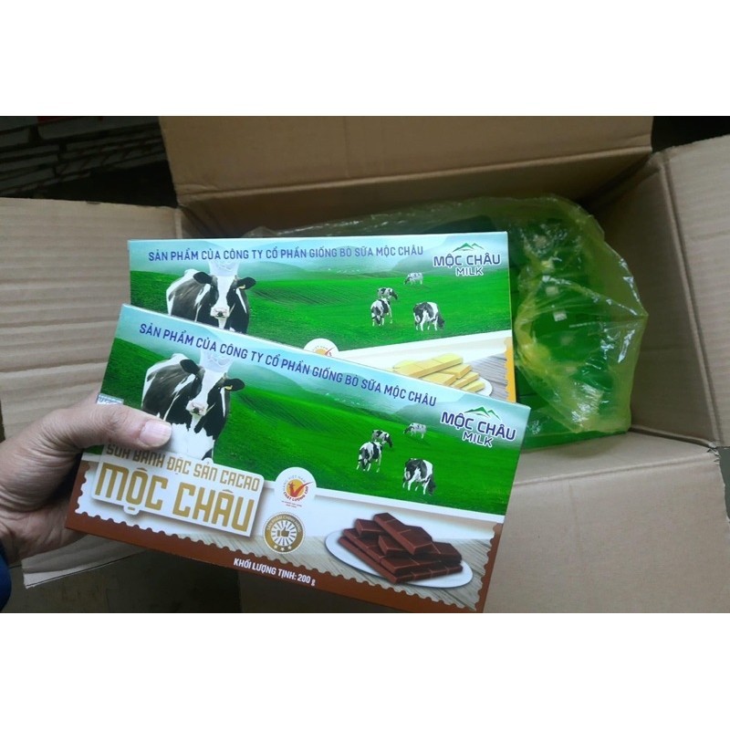 Bánh Sữa Đặc Mộc Châu ( loại có hộp để làm quà biếu) ( Vị ngẫu nhiên)