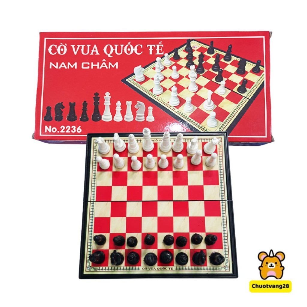 Đồ chơi giải trí bộ cờ vua nam châm gấp gọn bằng nhựa 29 x 29 cm – Tăng khả năng tâp trung và rèn luyện tư duy