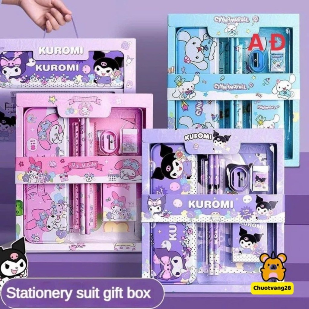 SET DỤNG CỤ HỌC TẬP 12 MÓN KUROMI MELODY