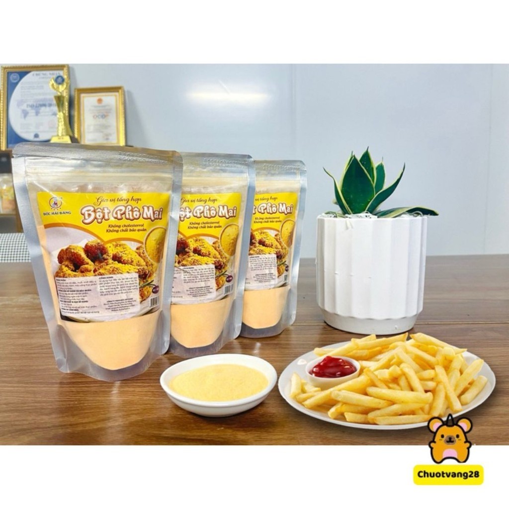 Bột phô mai lắc Đức Hải hàng chuẩn thơm ngon gói 500g