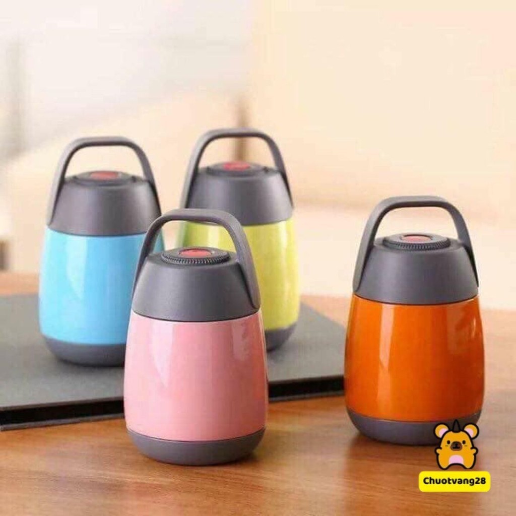 Bình Ủ cháo, Cặp Lồng Cà Mèn Ủ Cháo Nhật 450ml Giữ Nhiệt Siêu Bền
