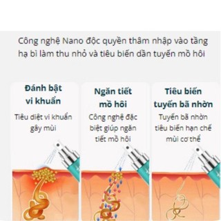 Xịt khử mùi hôi nách Shitong ngăn tiết mồ hôi nách Bình sịt mồ hôi bã nhờn Shitong 60ml TP01
