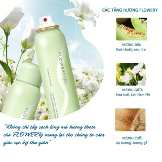 Kem tẩy lông Flowery Chính Hãng Xịt tẩy lông sạch bất chấp mọi loại lông nhanh gọn trong 10 phút