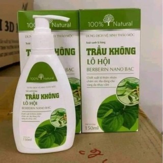 Dung dịch vệ sinh  thảo mộc Trầu không Lô hội Berberin Nano Bạc hỗ trợ dưỡng ẩm làm sạch TP10