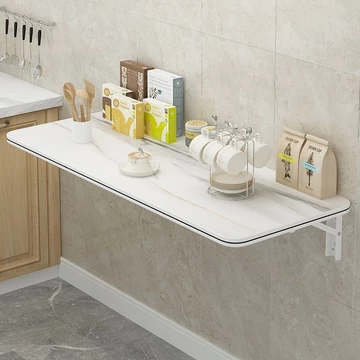Giá Để Đồ Có Thể Gập Lại Không Cần Đục Lỗ, Giá Để Đồ Bếp Trên Tường, Giá Để Đồ Ăn Vặt, Bàn Để Đồ Gia Dụng, Bàn Để Đồ Tre