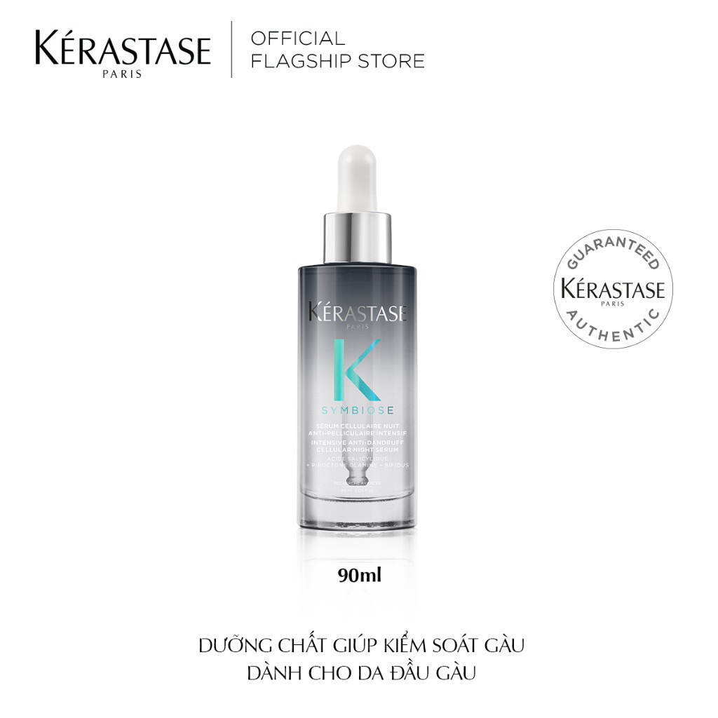 Dưỡng chất giúp kiểm soát gàu dành cho da đầu gàu Kérastase Symbiose  Intensive Anti-druff Cellular Serum 90ml