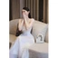 Set áo 2 dây peplum và chân váy xoè chất liệu voan tơ dài tôn dáng nữ tính thanh lịch