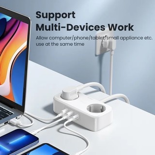 Bộ sạc đa cổng DigiNest Life 4000W UGREEN CD280 | Cổng cắm nguồn & USB | Bảo vệ đoản mạch | Bảo hành 18 tháng | 50683