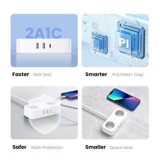 Bộ sạc đa cổng DigiNest Life 4000W UGREEN CD280 | Cổng cắm nguồn & USB | Bảo vệ đoản mạch | Bảo hành 18 tháng | 50683
