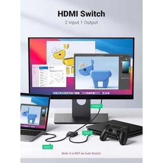 Bộ chuyển đổi hai chiều HDMI UGREEN 70607 hỗ trợ 4K, tốc độ cao - Hàng phân phối chính hãng