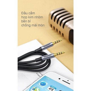 Dây AV 3.5mm kết nối Microphone dạng dù bện mềm mại UGREEN AV183 | Âm thanh nổi Hifi | Đầu cắm mạ vàng| BH18 tháng 1Đổi1