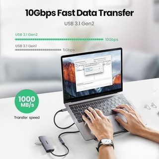 Dây cáp nối dài USB type C dài 0.5m/1m vỏ bện nylon UGREEN US372 - Hàng phân phối chính hãng - Bảo hành 18 tháng