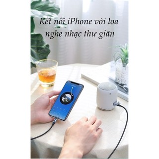 Cáp chuyển đổi cổng Lightning MFI sang chuẩn 3.5mm UGREEN US315 - Tương thích iPhone / iPad, dây bện nylon siêu bền