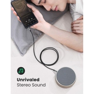 Dây âm thanh 3.5mm UGREEN AV112 | Màu Đen, Vỏ bện vải sợi tổng hợp | Đầu nối mạ vàng 24K | Bảo Hành 18 Tháng 1 Đổi 1
