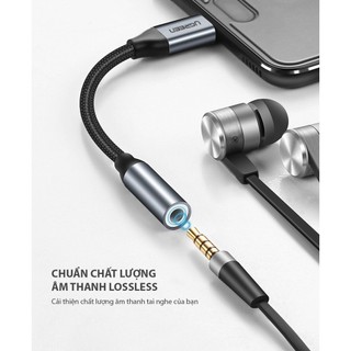 Cáp chuyển đổi Type C to 3.5mm UGREEN AV142| Không chip DAC không tương thích iPad/Samsung | BH 18 tháng 1 đổi 1