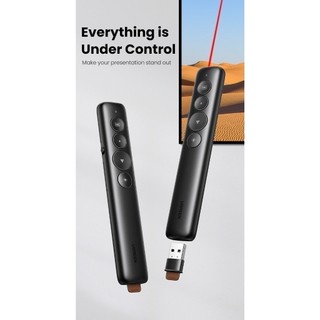 Bút trình chiếu Laser Không dây UGREEN LP479 | Điều khiển từ xa 100m | Hỗ trợ Hyperlink, chuyển đổi cửa sổ | BH 18 Tháng