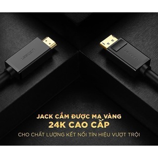 Cáp DisplayPort ra HDMI 4K Cao Cấp UGREEN MM137 - Hàng phân phối chính hãng - Bảo hành 18 tháng