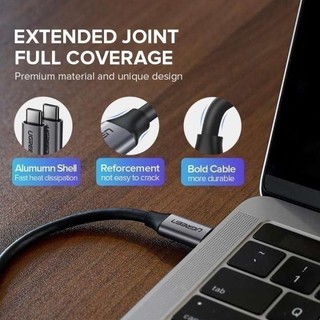 Cáp sạc nhanh USB-C 3.1 UGREEN US161 | PD 60W/3A | Truyền tải dữ liệu, âm thanh, video 5Gbps  | Bảo hành 18 tháng
