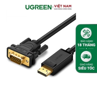 Dây chuyển đổi DisplayPort sang VGA hỗ trợ phân giải 1920x1200 dài 1m UGREEN DP105