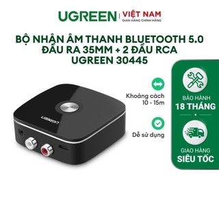 Bộ nhận âm thanh Bluetooth 5.0 đầu ra 3,5mm + 2 đầu RCA UGREEN 30445