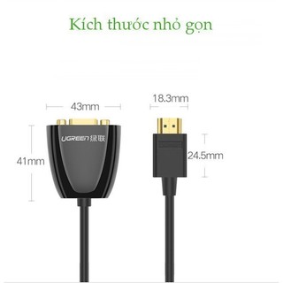 Bộ chuyển đổi HDMI sang VGA UGREEN MM102 | Không có Audio | Độ phân giải 1920*1080 | BH 18 Tháng 1 Đổi 1 | 40252 40253.