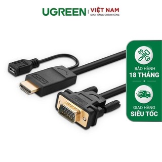 Cáp HDMI sang VGA UGREEN MM117 - Hàng phân phối chính hãng - Bảo hành 18 tháng