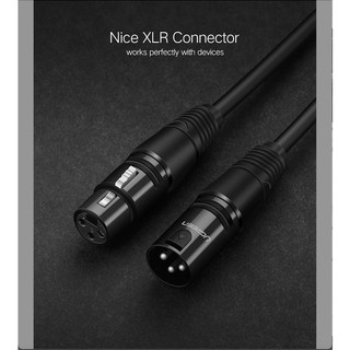 Dây Audio nối dài MIC XLR (Cannon) 6mm UGREEN AV130 | Đầu XLR đực sang XLR cái | 3 lớp bảo vệ | Bảo hành 18 tháng 1 Đổi1