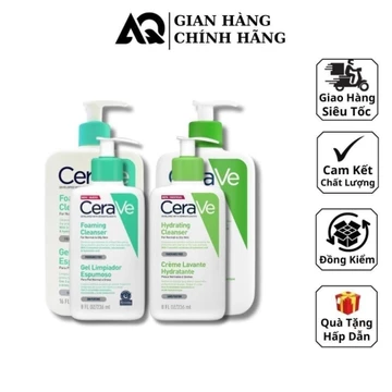 [ TEM PHU CTY ]Sữa Rửa Mặt Cerave Bản Pháp Có Bill 236 ml- 473ml