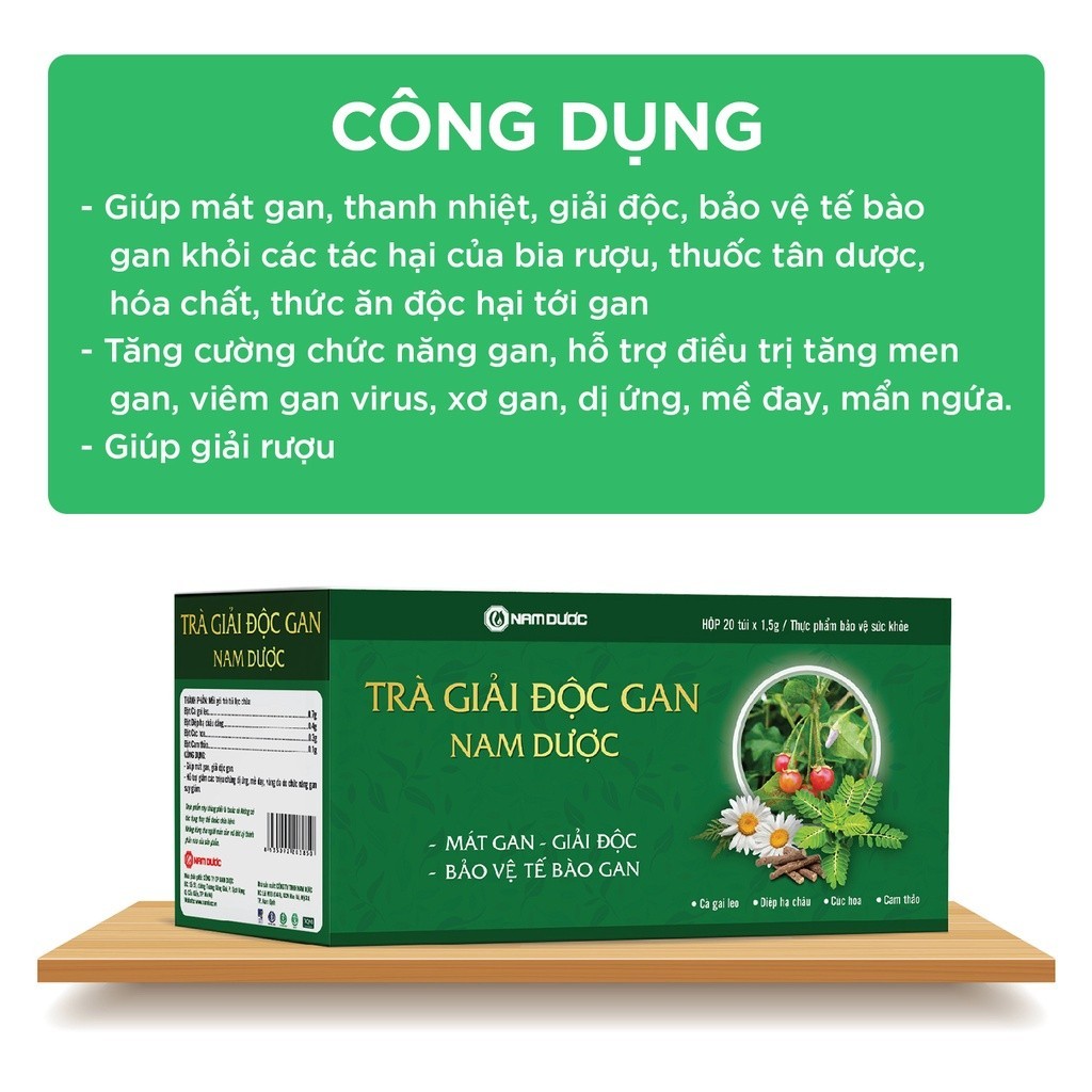 Ảnh Combo Hamega Và Trà Giải Độc Gan Nam Dược Hỗ Trợ Giải Độc Gan, Mát Gan, Giải Rượu Và Tăng Cường Chức Năng Gan 3